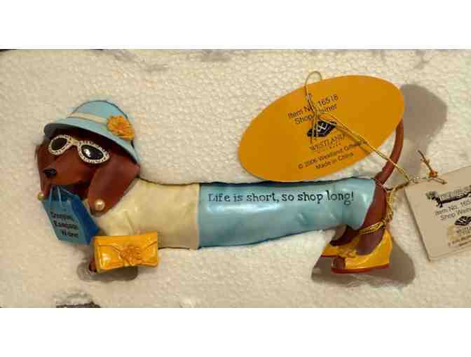 Hot Diggity Dog Dachshund 'Shop Weiner' #16518 - with box and both tags!