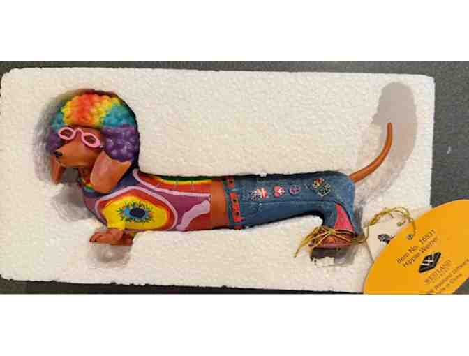 Hot Diggity Dog Dachshund 'Hippie Weiner' #16531 - with box and both tags!