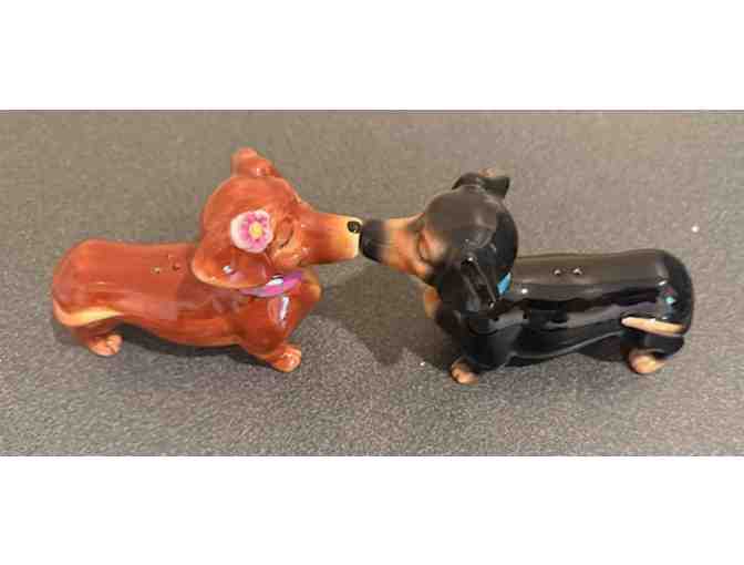 Hot Diggity Dog Dachshund 'Heart to Heart' Salt & Pepper #16562 - with box