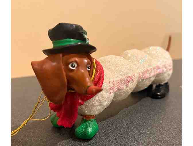 Hot Diggity Dog Dachshund 'Snow Doxie' #16575 - with box and both tags! - READ Description