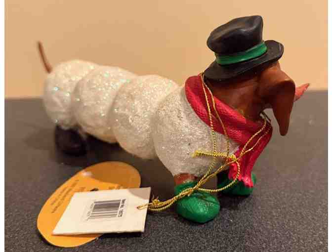 Hot Diggity Dog Dachshund 'Snow Doxie' #16575 - with box and both tags! - READ Description