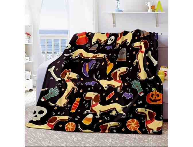 Trick or Treat Dachshund Blanket - 48' x 60'