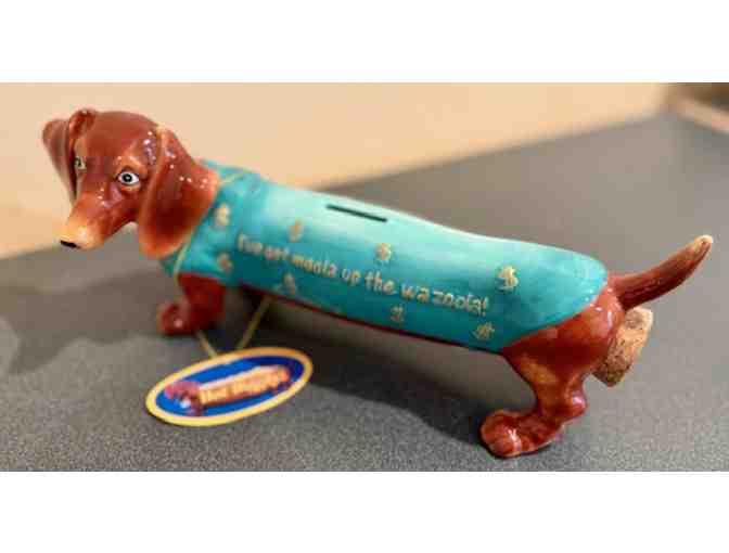 Hot Diggity Dog Dachshund 'Wazoola Weiner' -- a bank!! #16523 - with box and tag!