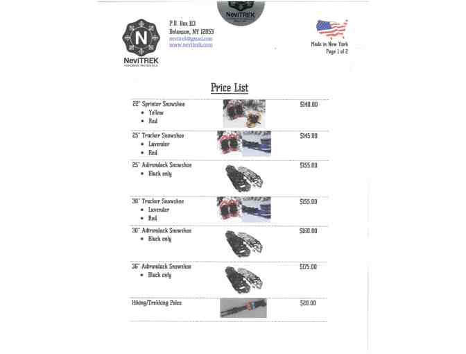 NeviTREK gift certificate