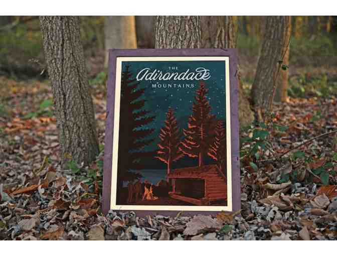 18 x 24' Framed ADK Lean-To Poster Print