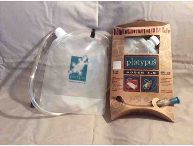 Marmot Day pack. Day Hikes book, and Platypus Hydration pak