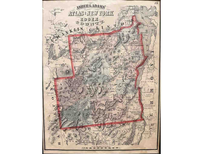 Essex County Map Framed