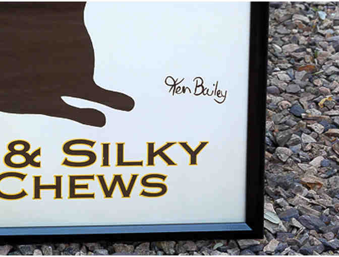 Black Dog Licorice Print by Ken Bailey - Framed - Reduced Opening Bid!