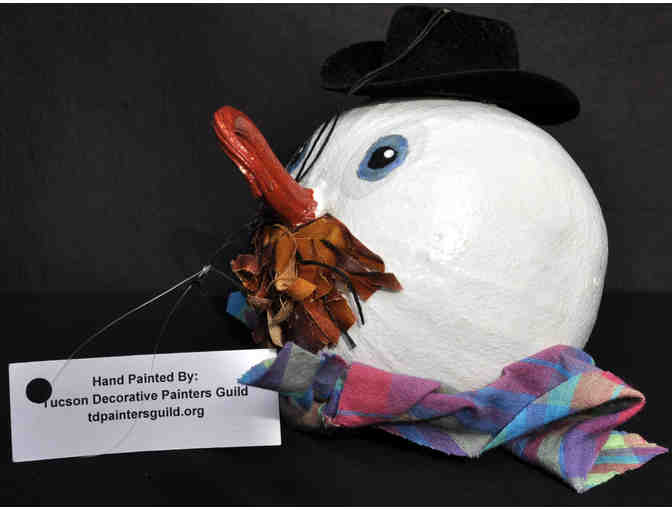 Ornament Trio - Round Gourds - Handmade/Painted