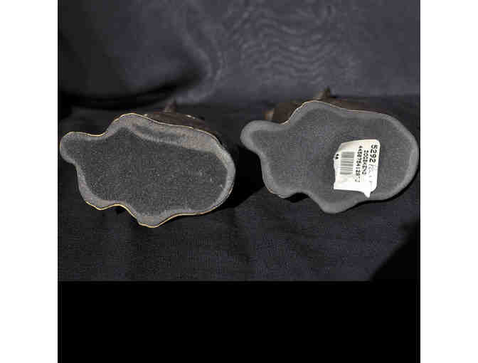 Greyhound/Whippet Sitting Dog Figurines - Bookends/Statue Pair - Brass