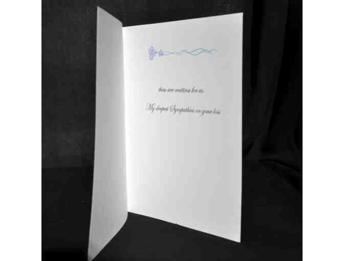 Cards (4) - Greyhound Sympathy Cards - 2 Blank & 2 With Sentiments Inside