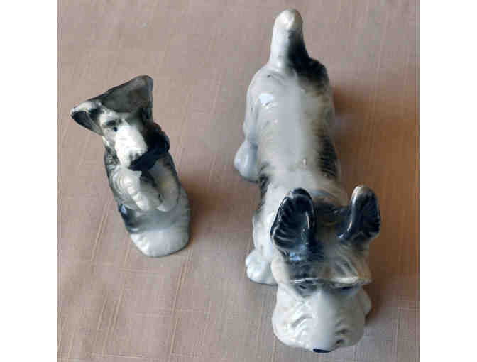 Ceramic Scotty Dog Figurine Pair