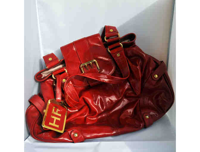 Dooney And Bourke Red Patent Leather Limited Edition HP Handbag