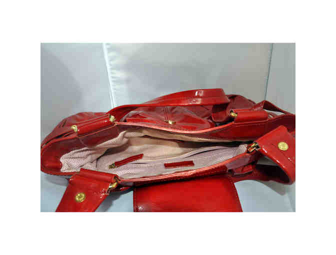 Dooney And Bourke Red Patent Leather Limited Edition HP Handbag