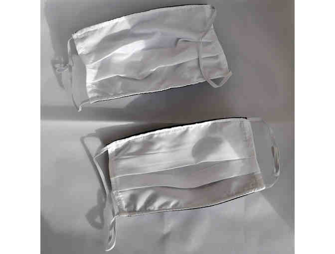 Two New Pleated, 2-Layer With Ear Elastics, Filter Pocket - Multi-Colored Greyhound Images