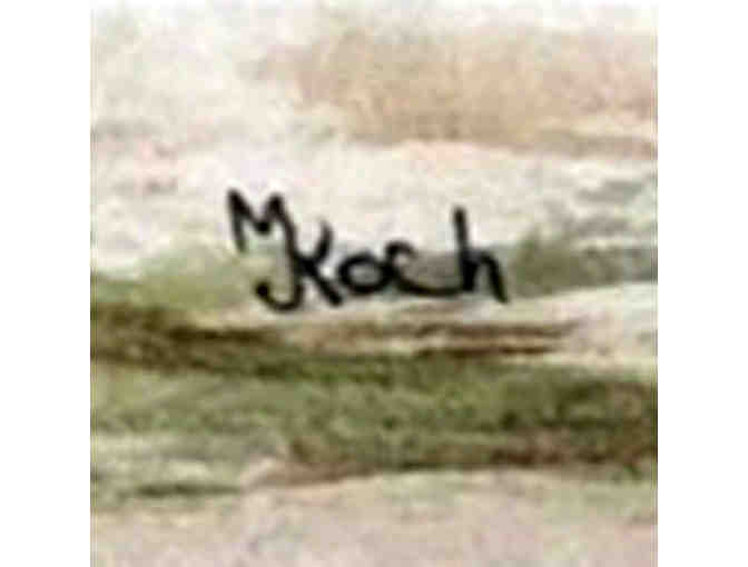 Watercolor - Cabin In The Meadow - Matted/Unframed by Marlene Koch