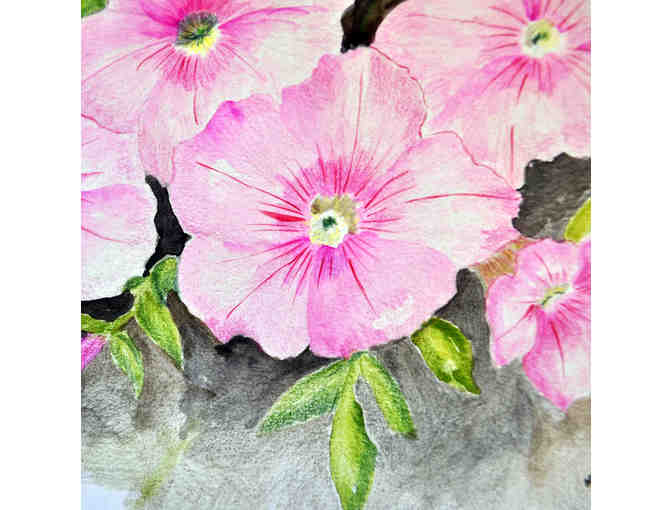 Watercolor Trio - Floral - Unmatted/Unframed by Marlene Koch