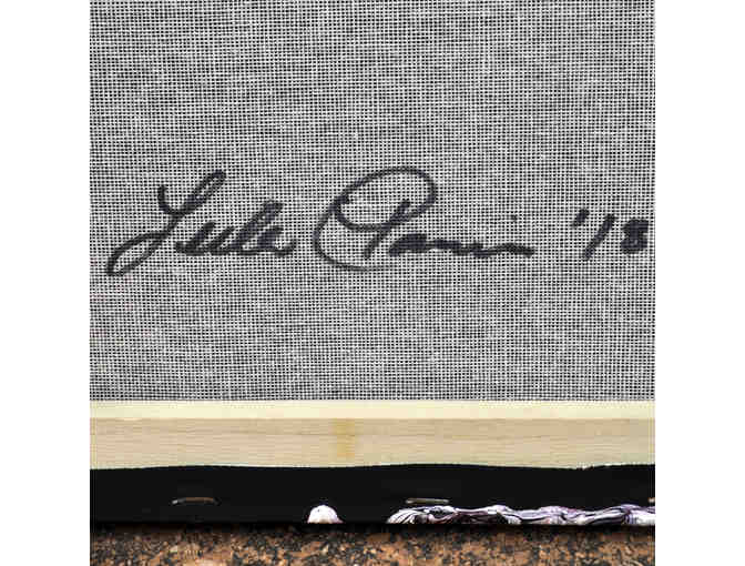 Abstract Acrylic Swirl Painting - Signed 'Lula Panin (?) '18'