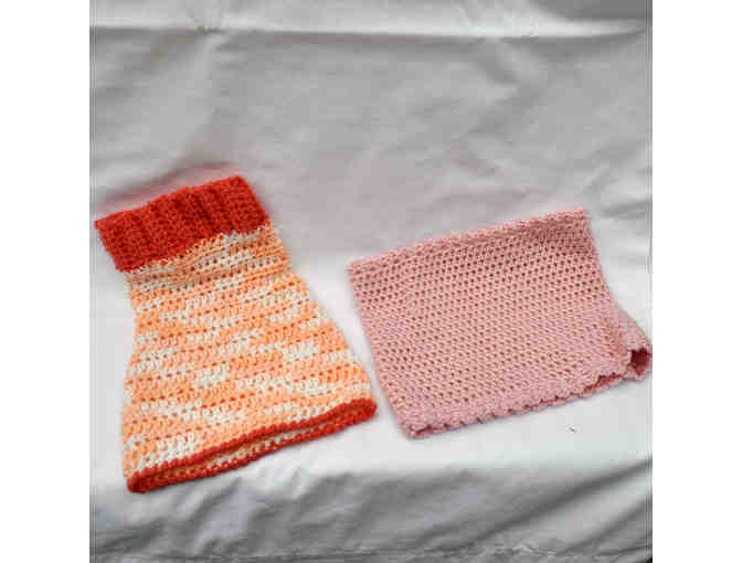 Snoods - Three Hand Knit Colorful Hound Snoods