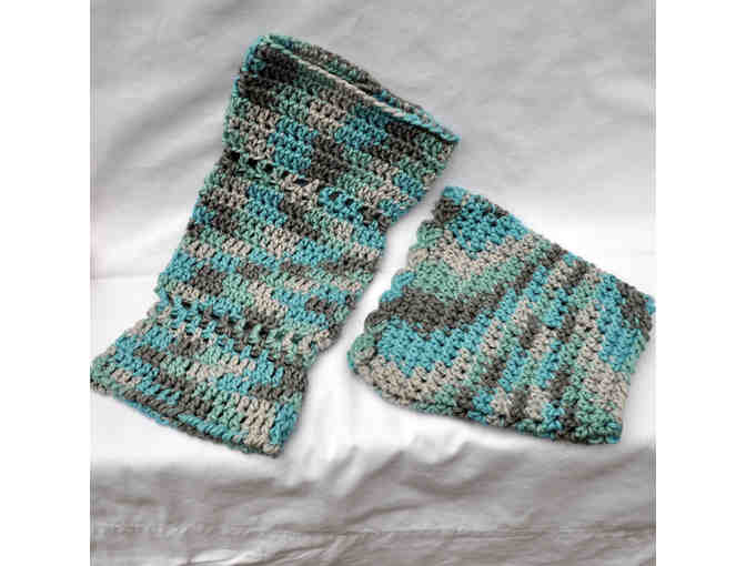 Snoods - Two Hand Knit Colorful Hound Snoods