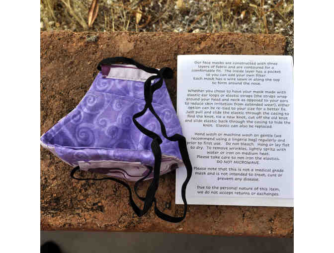 Two New Fitted Masks, 2-Layer With Elastics, Filter Pocket - One Hound & One Butterfly