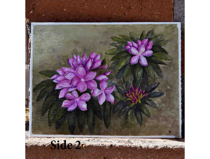 Watercolor - Pink Blossoms - Two-Sided - Unmatted/Unframed by Marlene Koch