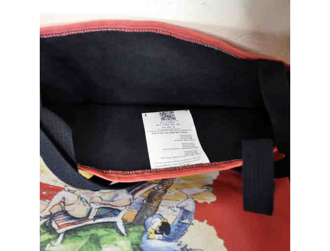 Waterproof Canvas Tote - Featuring Jimmy Buffett Chilling on the Beach