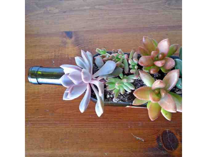 Wine Bottle Serving Tray - Serving Dish/Platter - Label 'Stemmler Chardonnay'