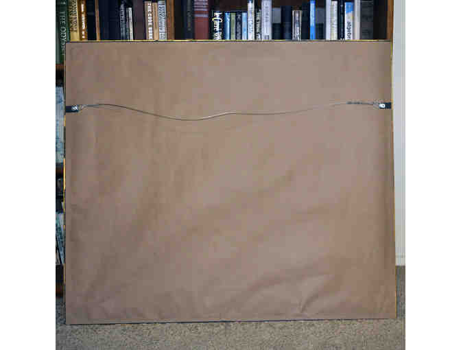 Greyhound On A Parkland Landscape by Christine Merrill - Giclee Canvas Print Framed