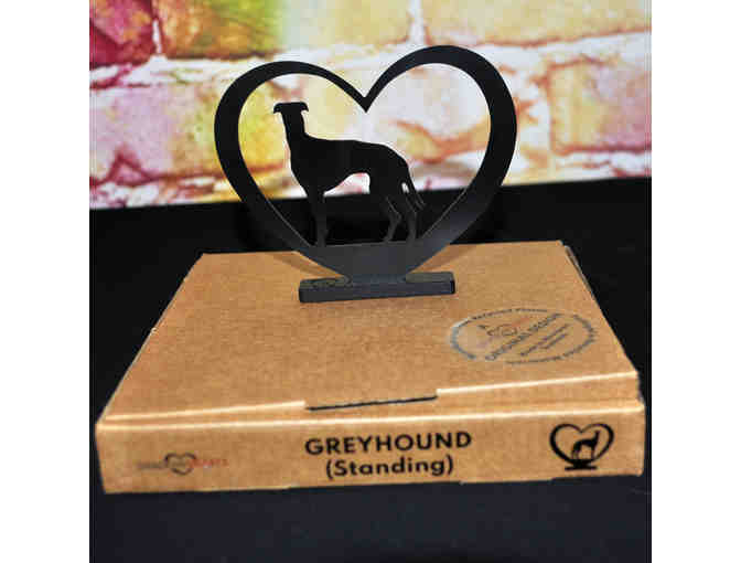 Greyhound ShadowHeart - Standing Silhouette Ornament