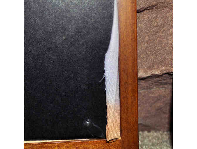 Vintage Handpainted African Tribal Art on Fabric - Framed Under Glass - Set of 3 Paintings