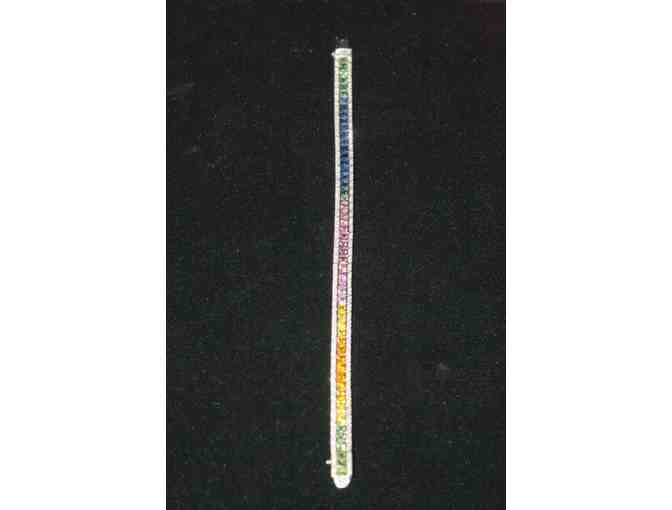 ' 1 ONLY!': RAINBOW SAPPHIRE, DIAMOND BRACELET!! 11.83 cttw PRECIOUS GEMS!!