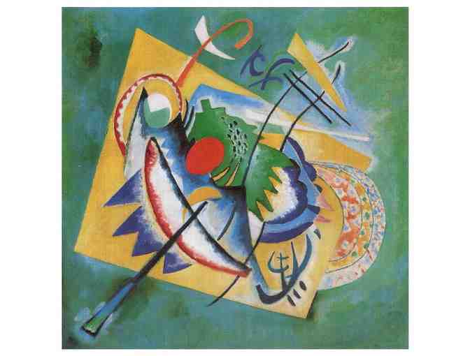 'Red Oval' by KANDINSKY: Leather Band ART WATCH !