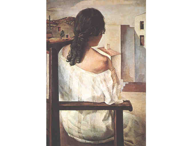 'Seated Girl' by DALI:  Leather Band ART WATCH !