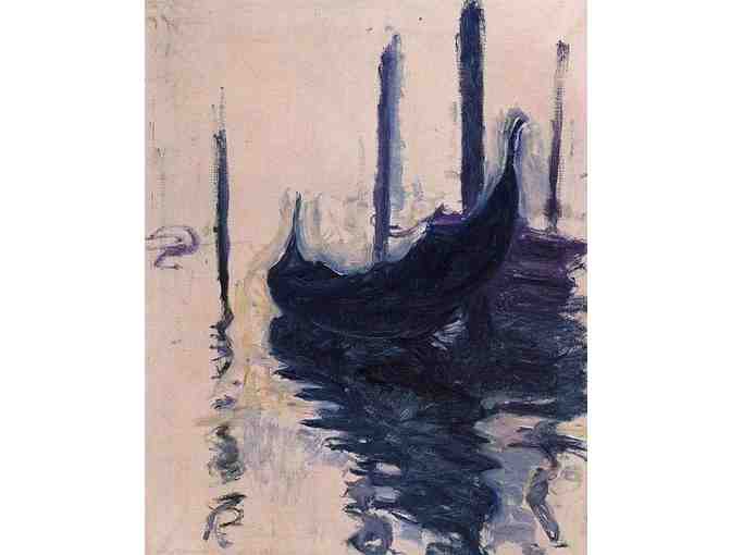 'Gondola In Venice' by MONET: Leather ART watch !
