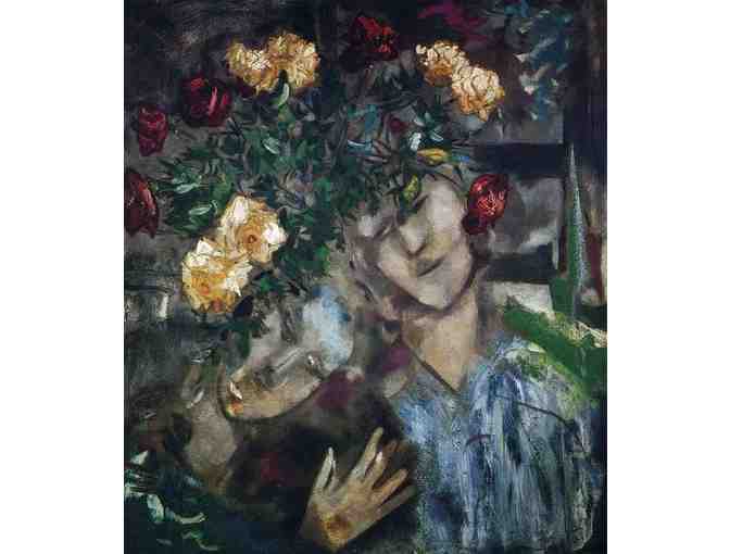 'Lovers With Flowers' by Marc CHAGALL:   Leather ART WATCH !