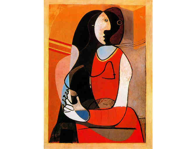 'Seated Woman' by Pablo PICASSO:   Leather Band ART WATCH !
