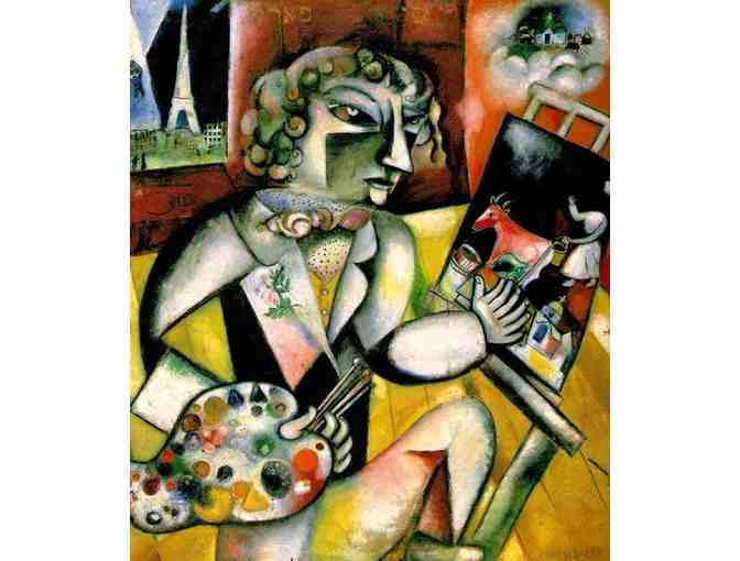 'Self Portrait With Seven Digits' by Marc CHAGALL:   Leather Band ART WATCH !