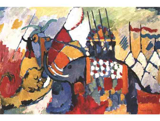 'The Elephant' by KANDINSKY:   Leather Band ART WATCH !