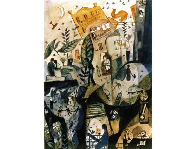 'The First Day Of Spring' by DALI:  Leather Band ART WATCH