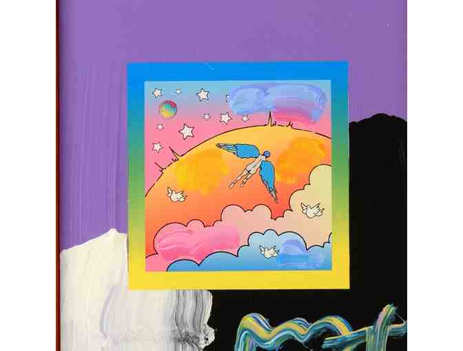 0-INV: 'ANGEL WITH CLOUDS' ORIGINAL WORK BY PETER MAX!: UBER COLLECTIBLE!!