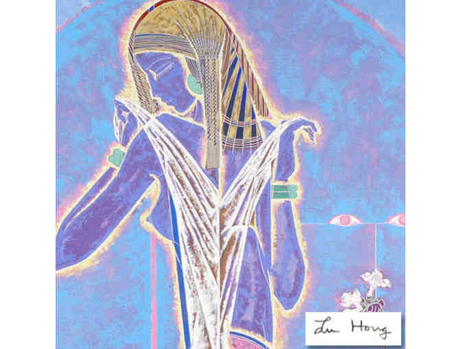 02-INV:  'ADOLESCENCE: by Lu Hong: Deluxe Ltd Edition Serigraph on Rice Paper