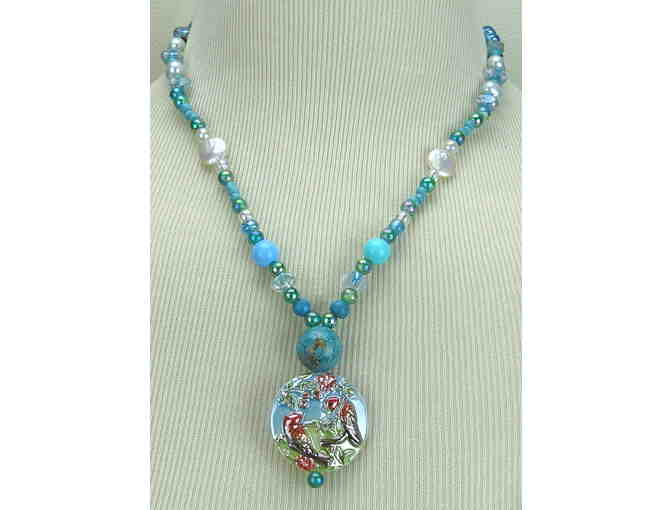 TWO NECKLACES=THREE LOOKS! 1/KIND GEMSTONE NECKLACE #288 & 289 ENSEMBLE!