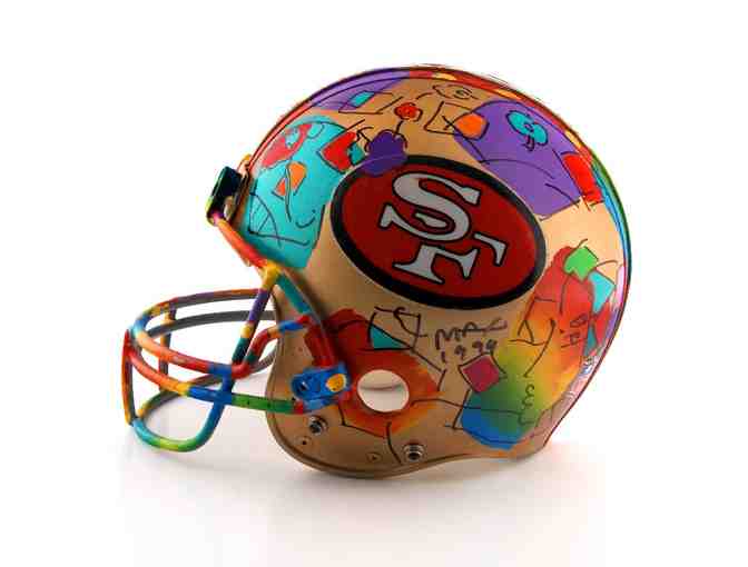 00-1-INV: 1994 Peter Max ORIGINAL PAINTING, NFL Lic. SF 49ers HELMET!