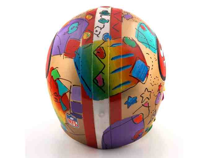 00-1-INV: 1994 Peter Max ORIGINAL PAINTING, NFL Lic. SF 49ers HELMET!