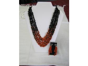 Dramatic Coral Earrings