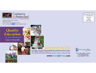 $300 Gift Card for Courses at York College Continuing & Professional Education