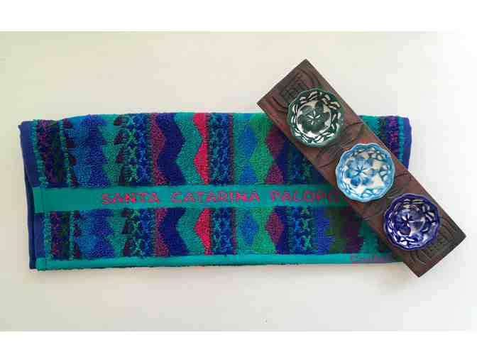 Santa Catarina Palopo Handtowel and ceramic bowl set