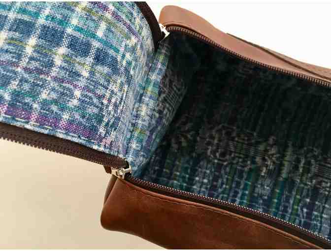 Leather toiletry bag