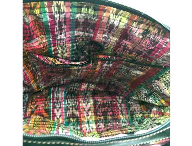 Guatemalan Leather and Woven Purse